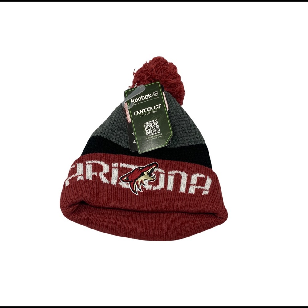 Arizona Coyotes Reebok Pom Beanie Hat‎ Cap